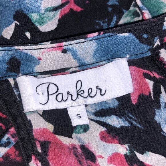 Parker Mae Vienna Silk Wrap Top - S - Picture 7 of 9